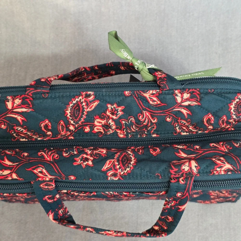 Vera Bradley Ultimate Travel New Navy Red Victorian Vines Paisley